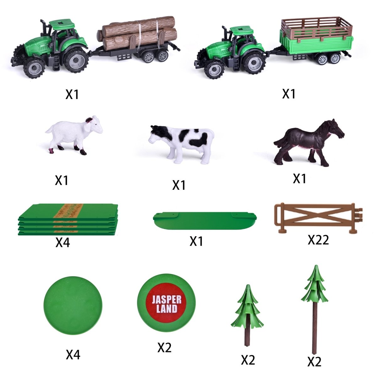 Farm Toys Set 102 PCs - PopFun