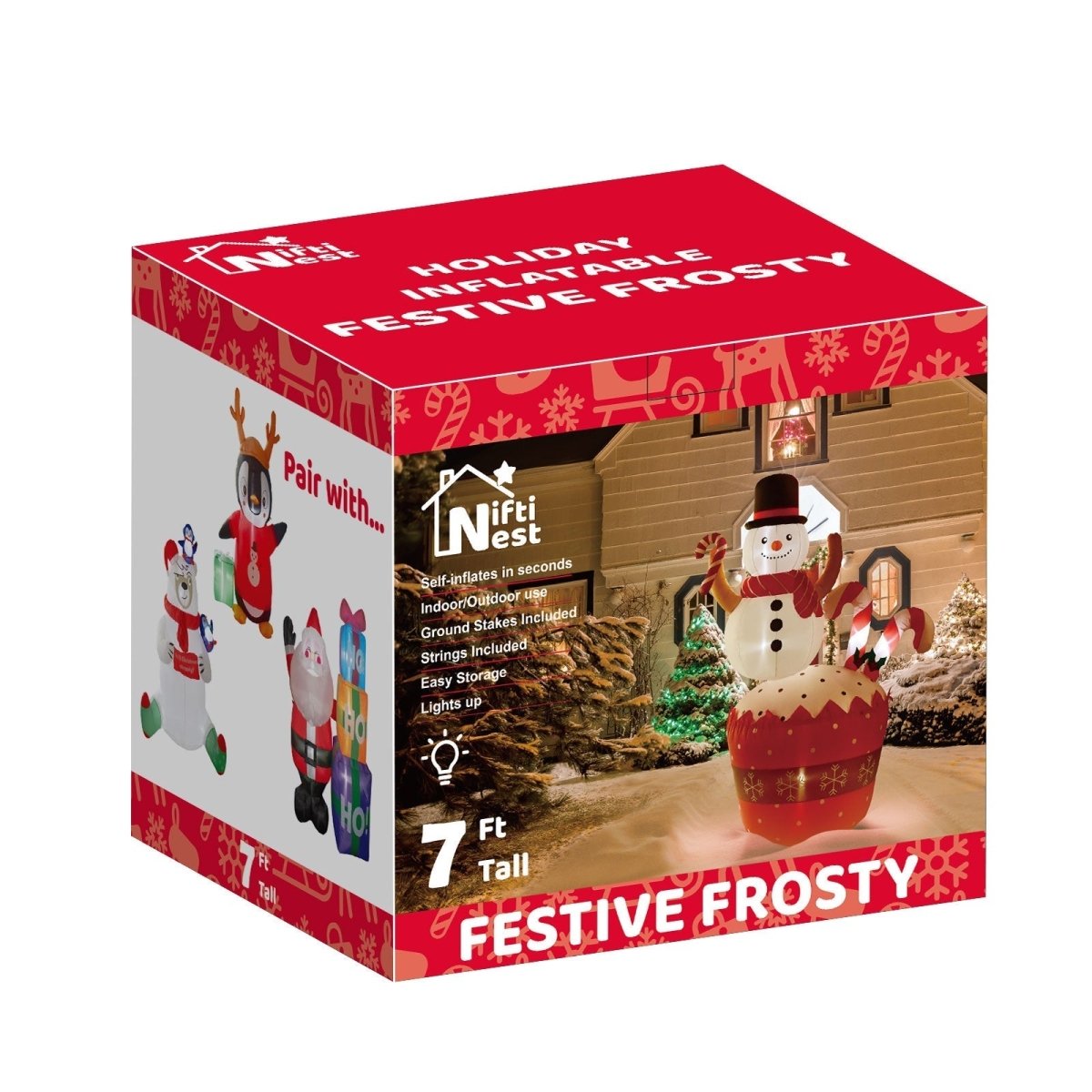 Festive Frosty Holiday Inflatable-Wholesale - PopFun