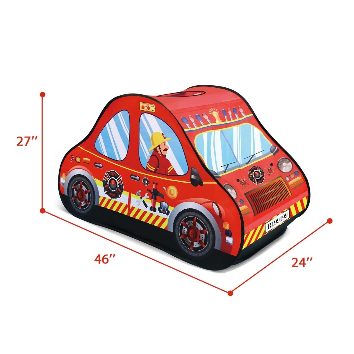 fire truck tent Fire Truck Pop Up Play Tent l PopFun