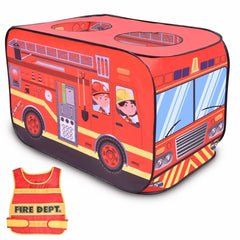 pop up fire engine tent Fire Truck Pop Up Play Tent