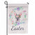 Floral Bunny Easter Garden Flag - PopFun
