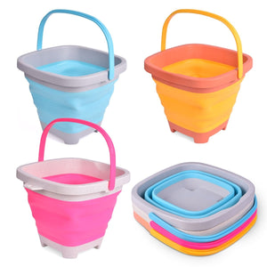 Foldable Buckets Beach Toys Set - PopFun