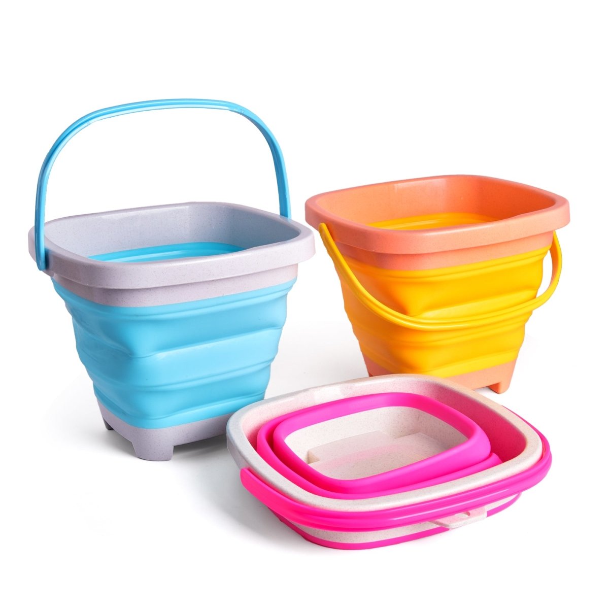 Foldable Buckets Beach Toys Set - PopFun