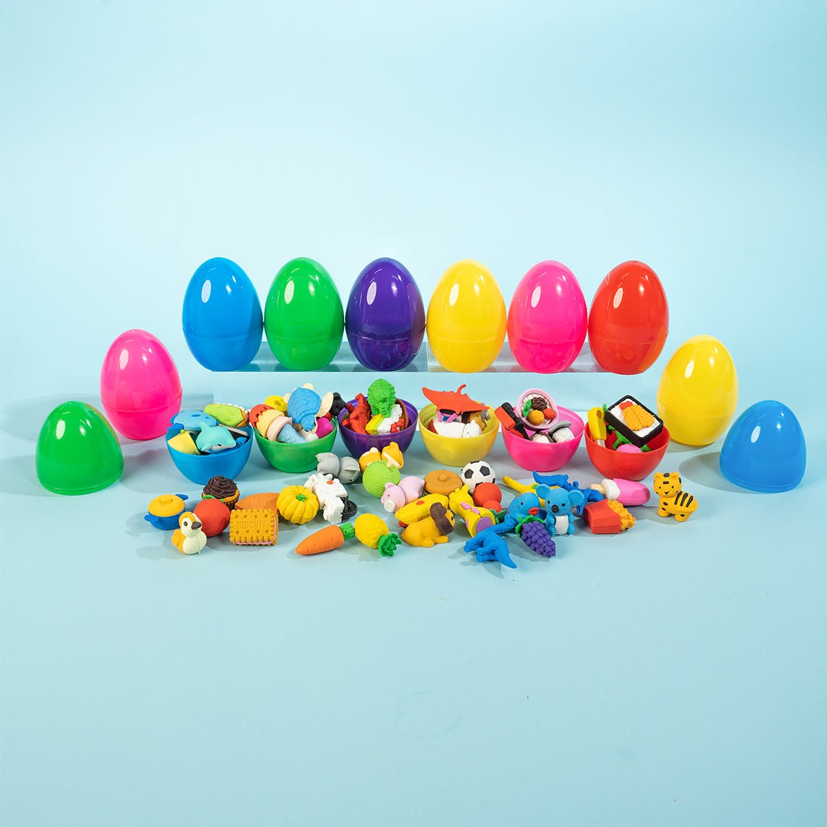 Food & Animal Erasers in Easter Eggs - PopFun