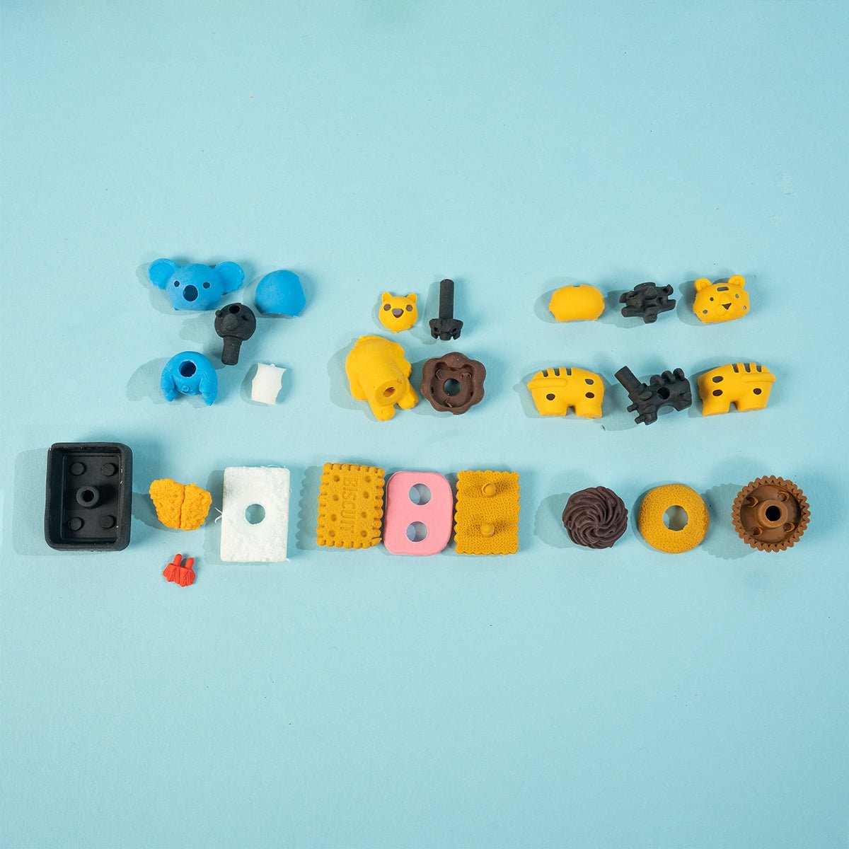 Food & Animal Erasers in Easter Eggs - PopFun