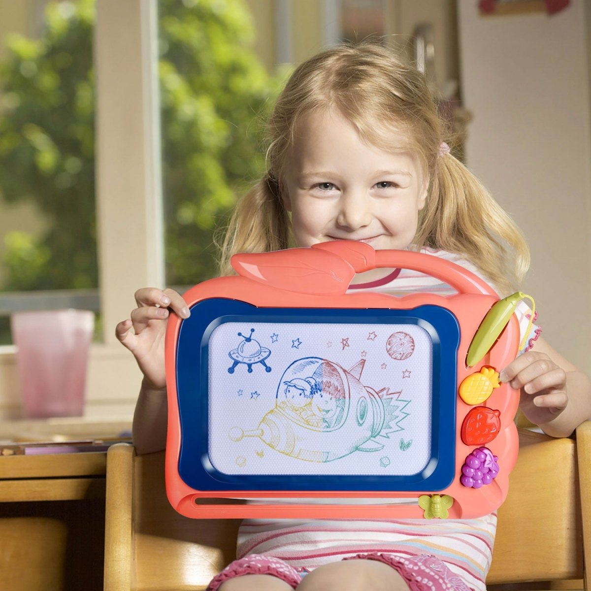 Fruit Themed Magnetic Doodle Board - PopFun
