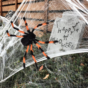 Giant Orange and Black Widow Haven - PopFun