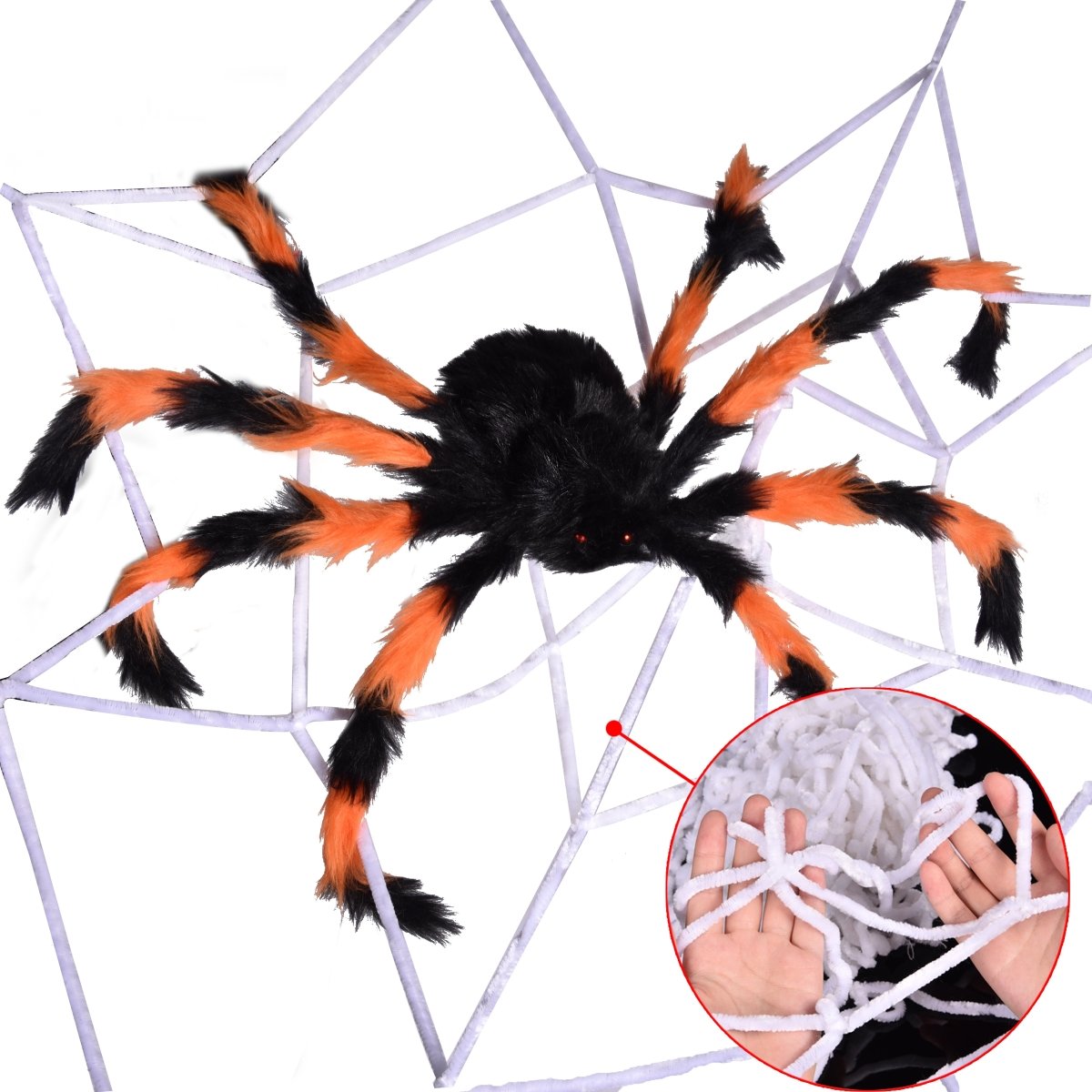 Giant Orange and Black Widow Haven - PopFun
