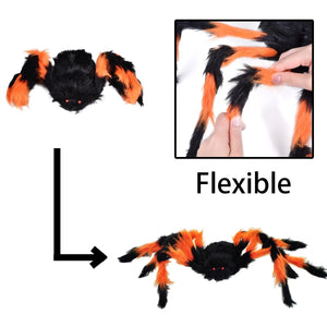 Giant Orange and Black Widow Haven - PopFun