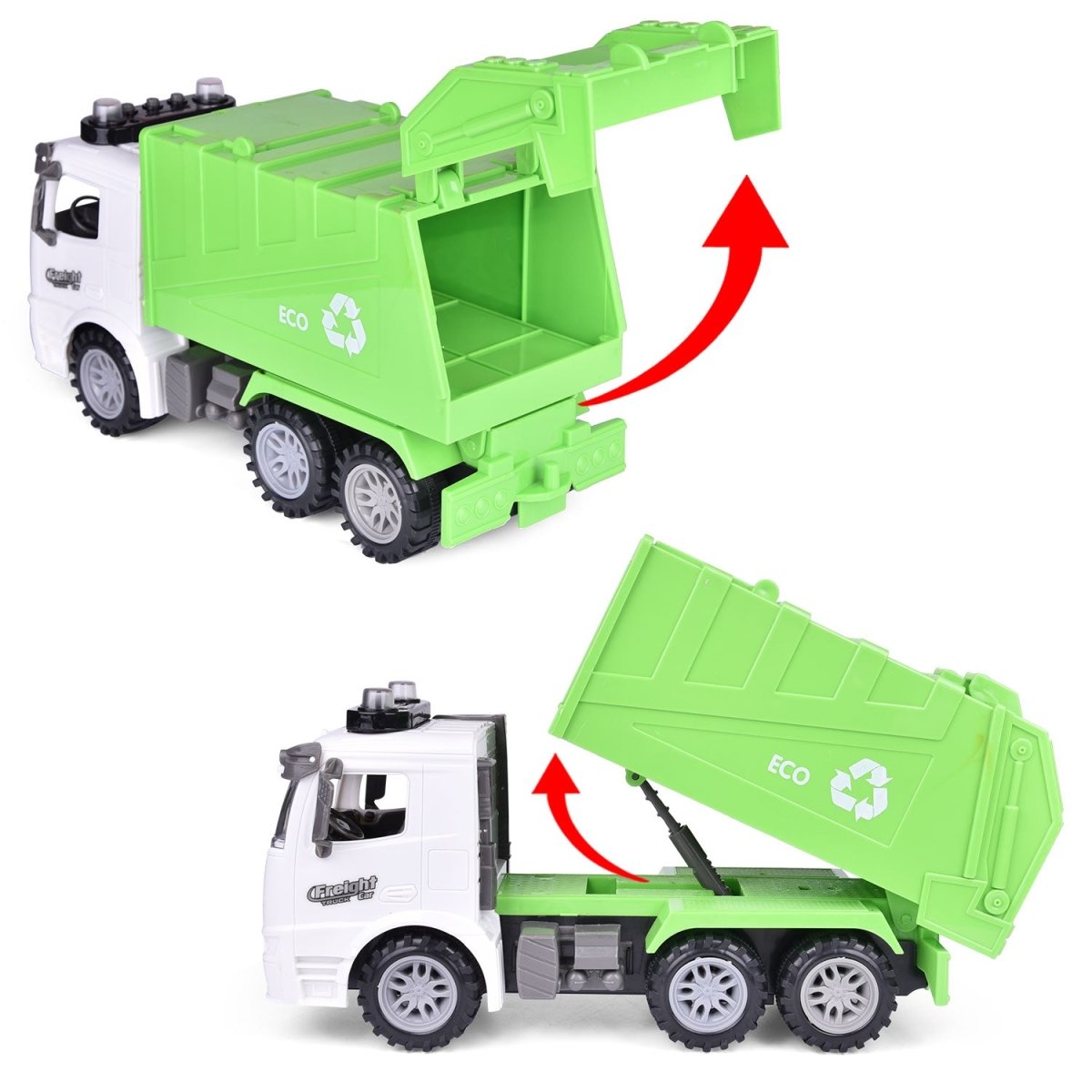 Green Recycling Truck Toy - PopFun