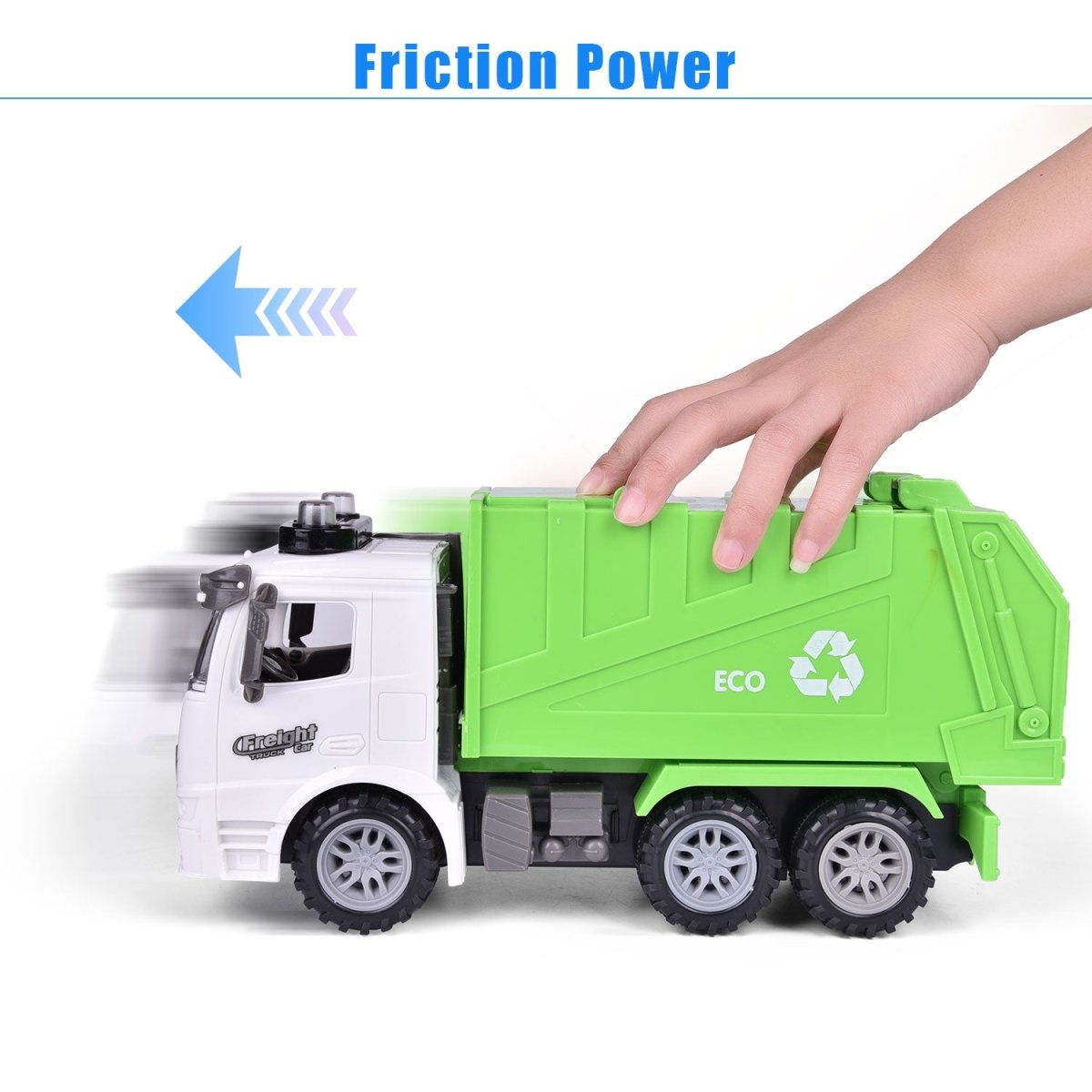 Green Recycling Truck Toy - PopFun