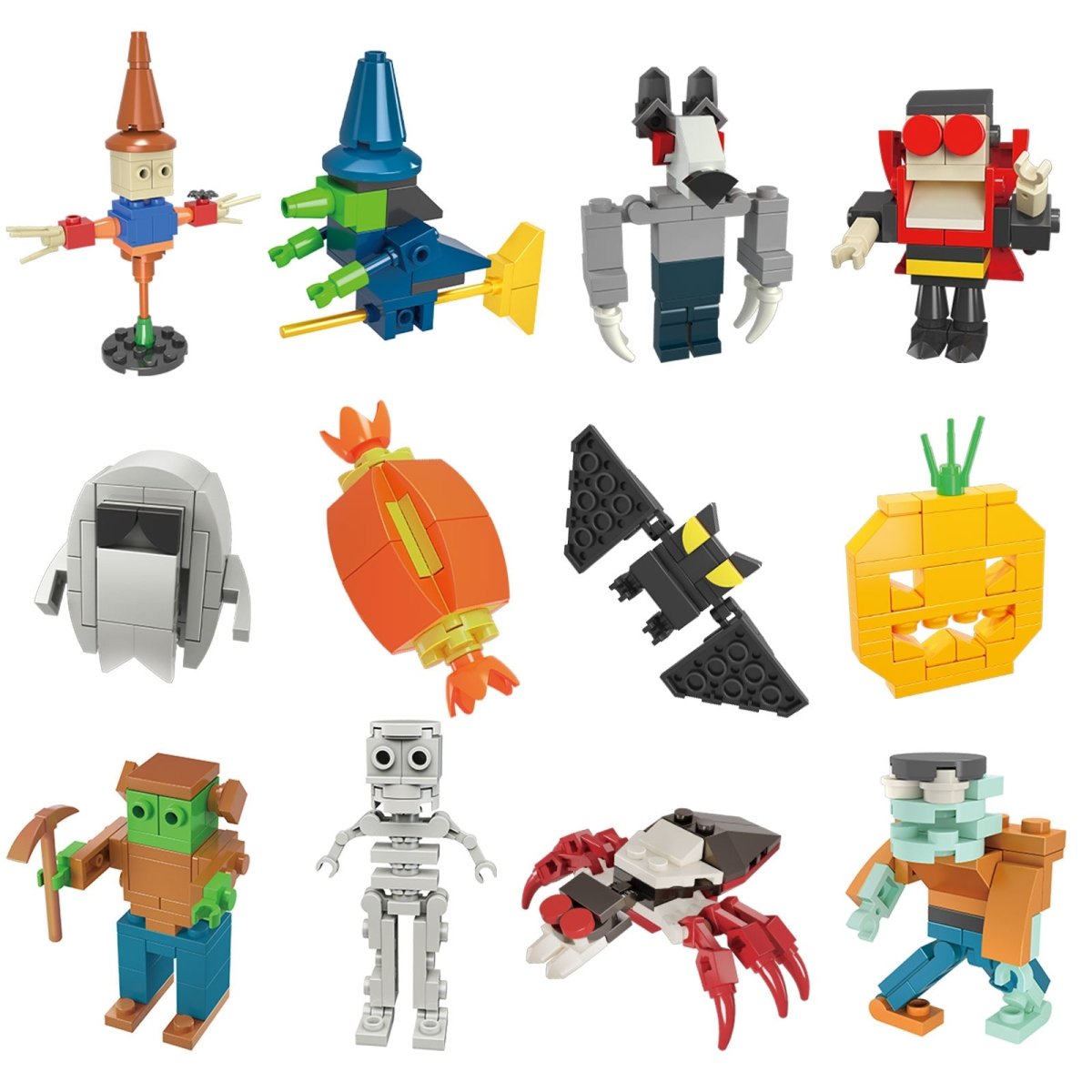 Halloween Building Bricks in Eggs - PopFun