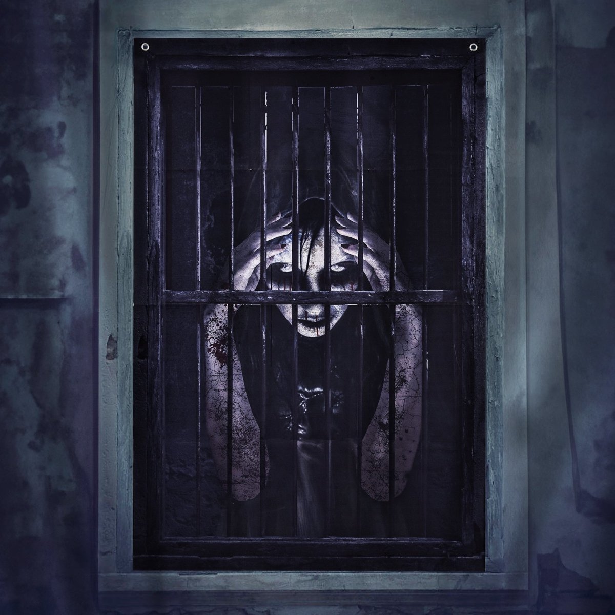 Halloween Female Ghost in Prison Curtain - PopFun