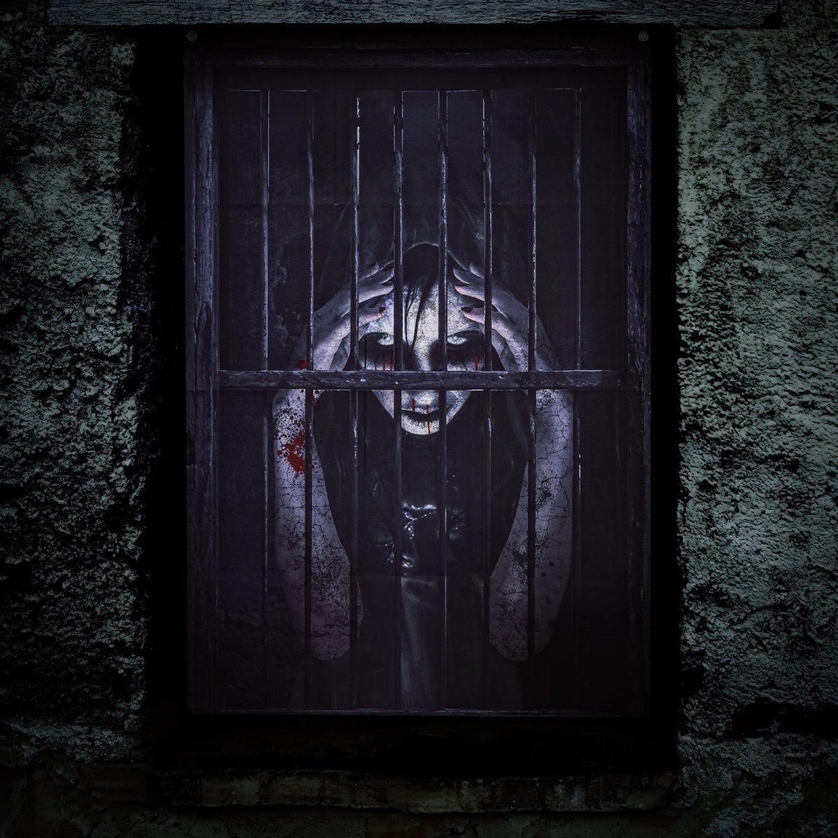 Halloween Female Ghost in Prison Curtain - PopFun