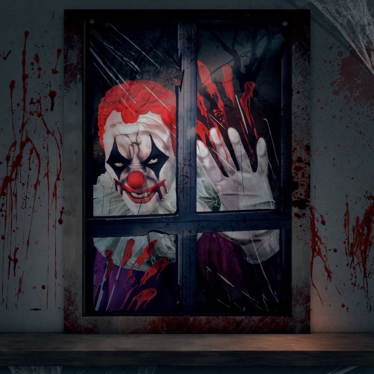 Halloween Killer Clown Curtain - PopFun