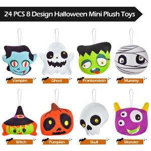 Halloween Mini Plush Keychain Toys 24 pcs - PopFun