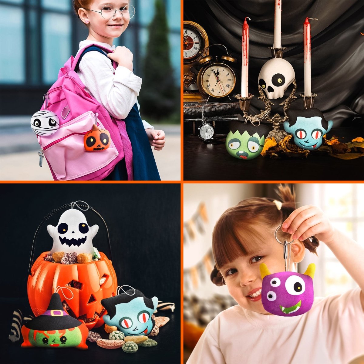 Halloween Mini Plush Keychain Toys 24 pcs - PopFun