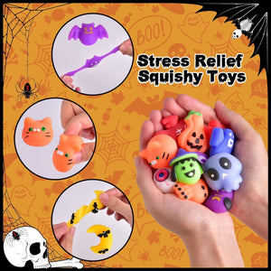 Halloween Party Favors Mochi Squishy Toys 50 pcs - PopFun
