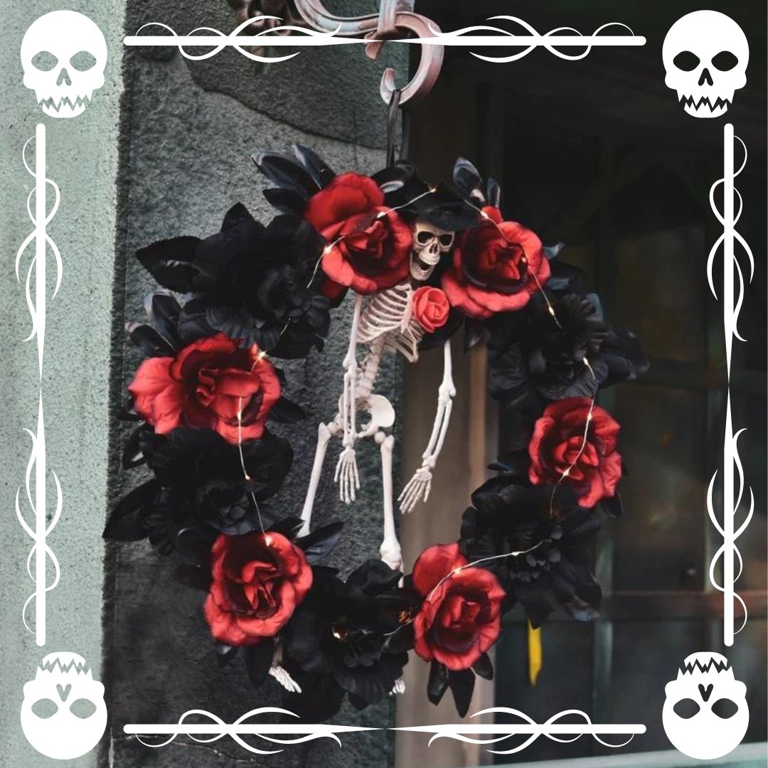 Halloween Skeleton Wreath - PopFun