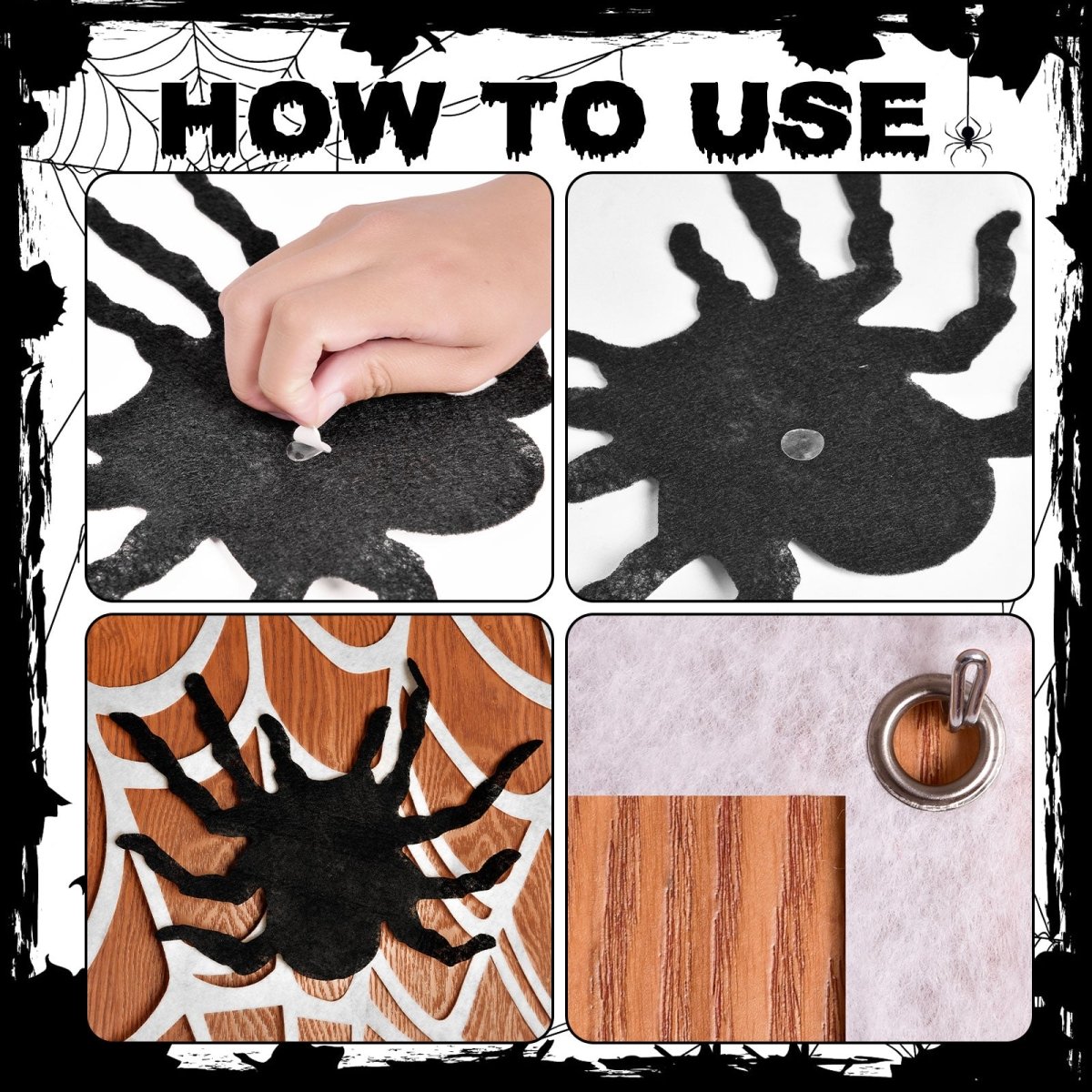 Halloween Spiderweb Door Cover - PopFun