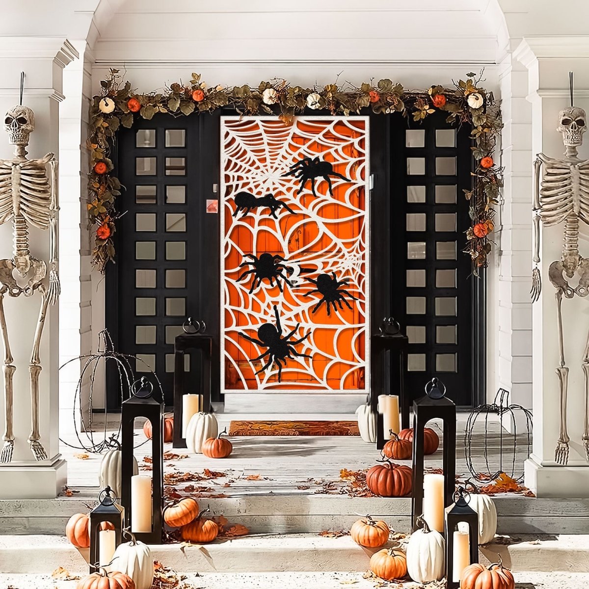 Halloween Spiderweb Door Cover - PopFun