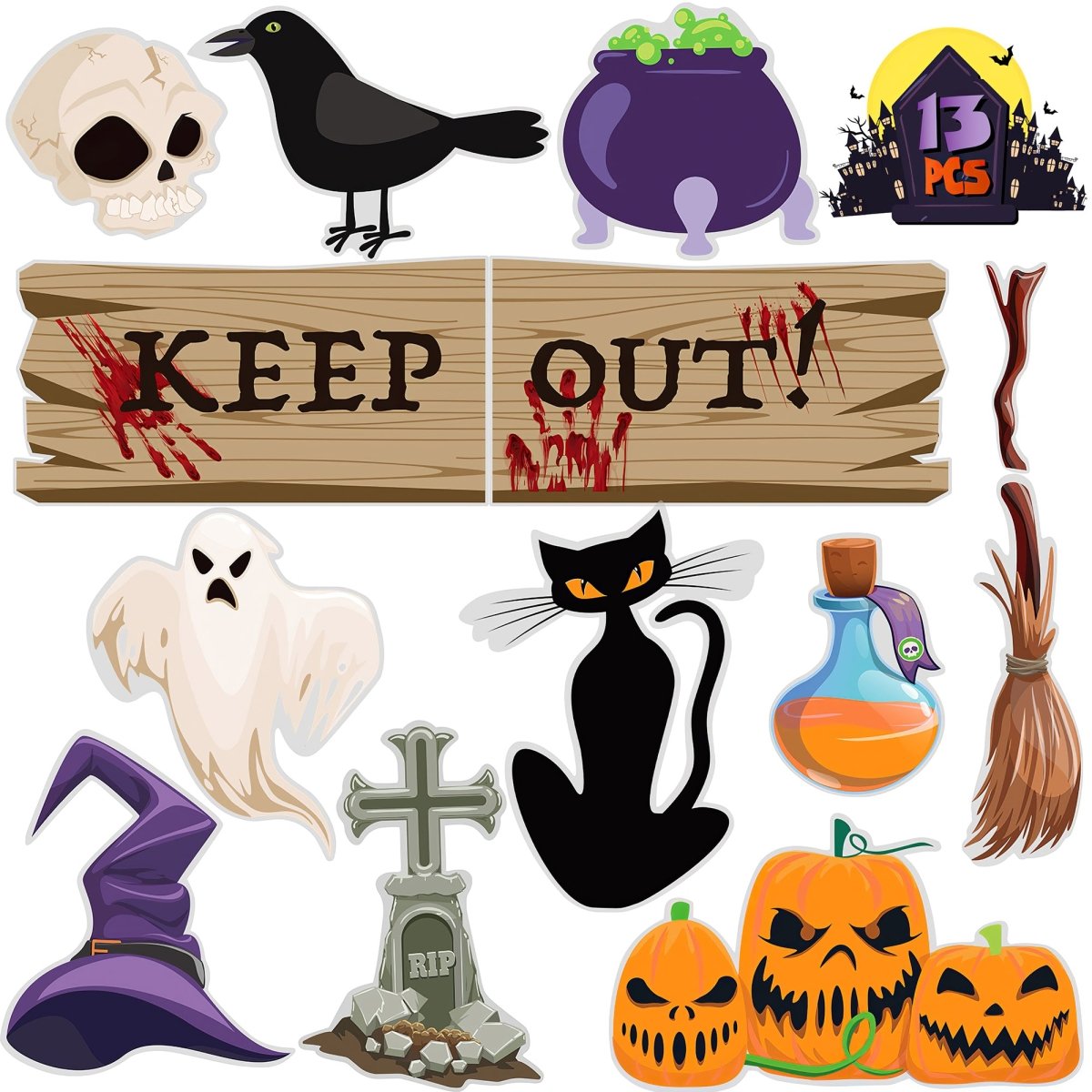 Halloween Trunk or Treat Car Decorations Kit - PopFun