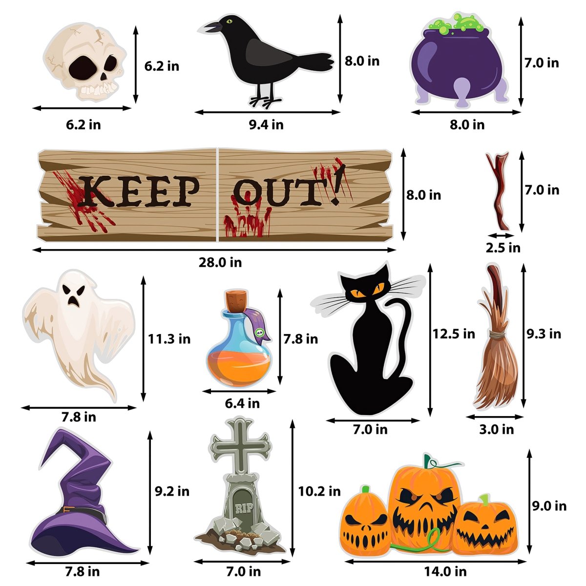 Halloween Trunk or Treat Car Decorations Kit - PopFun