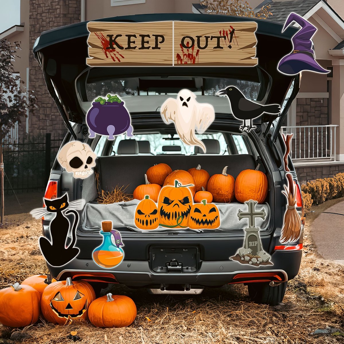 Halloween Trunk or Treat Car Decorations Kit - PopFun