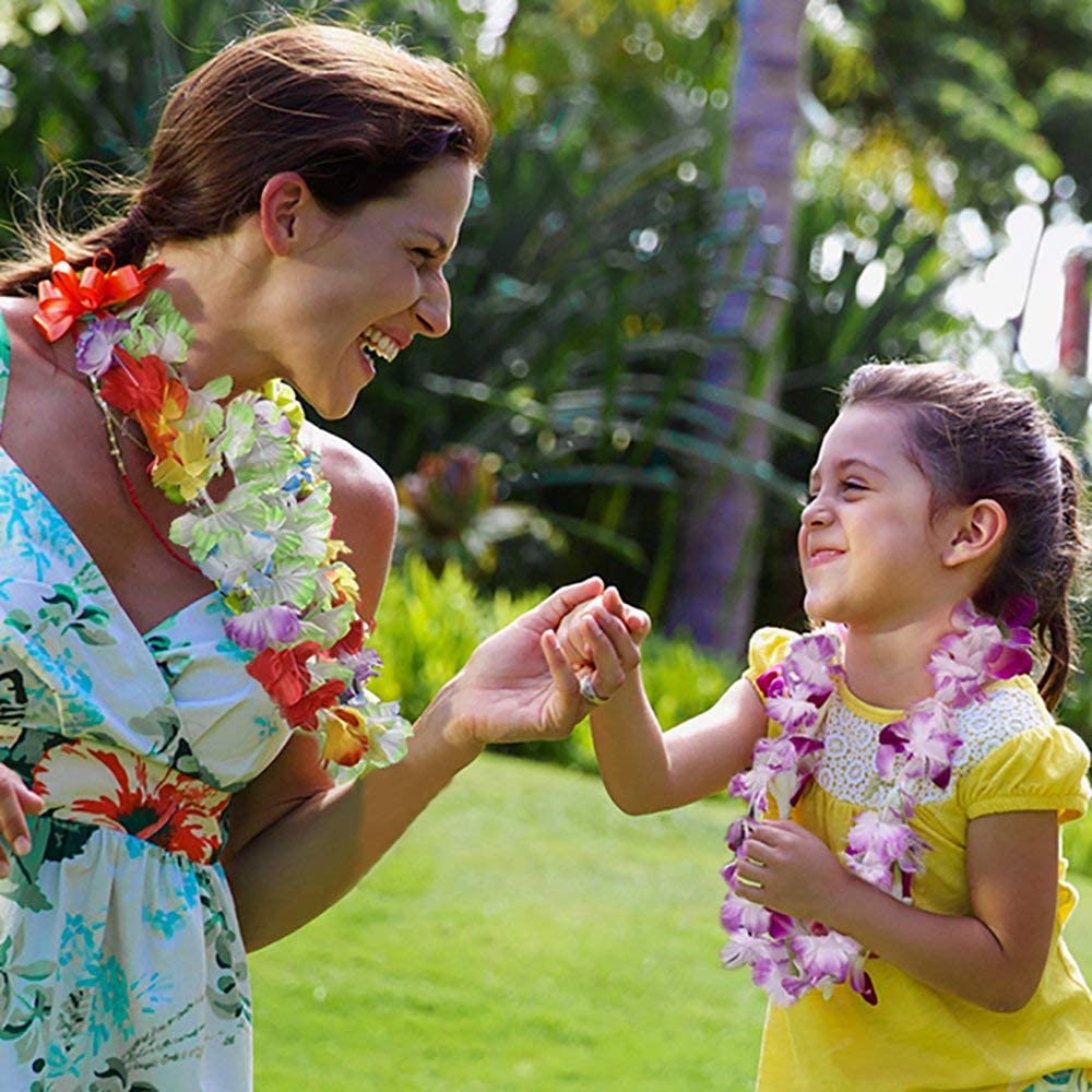 Hawaiian Leis Necklace Bracelets Party Pack (60 Pcs) - PopFun