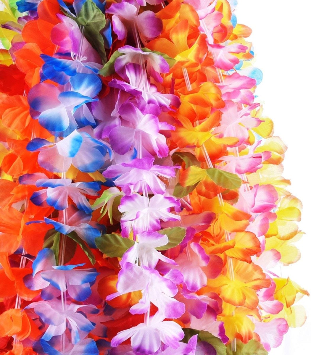 Hawaiian Leis Necklace Bracelets Party Pack (60 Pcs) - PopFun