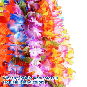 Hawaiian Leis Necklace Bracelets Party Pack (60 Pcs) - PopFun