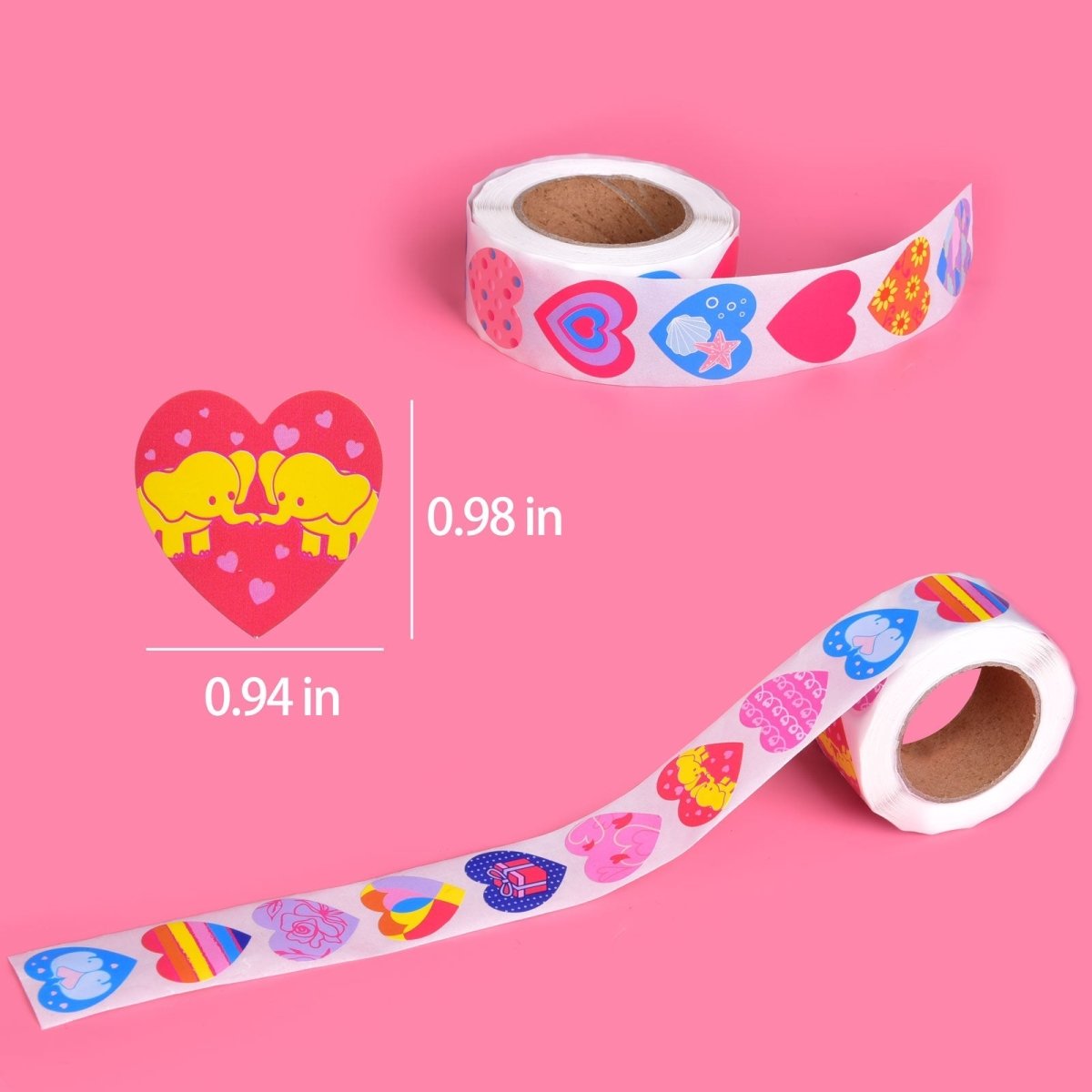 Heart Stickers for Valentine's Day - 1000 pcs?? - PopFun