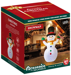 Inflatable Christmas Snowman with LED - PopFun