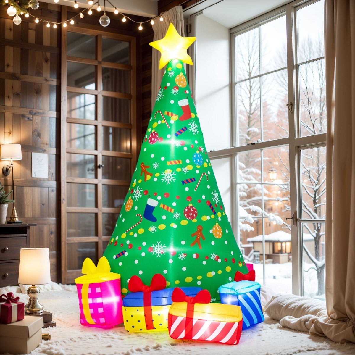 Inflatable Christmas Tree with LED - PopFun