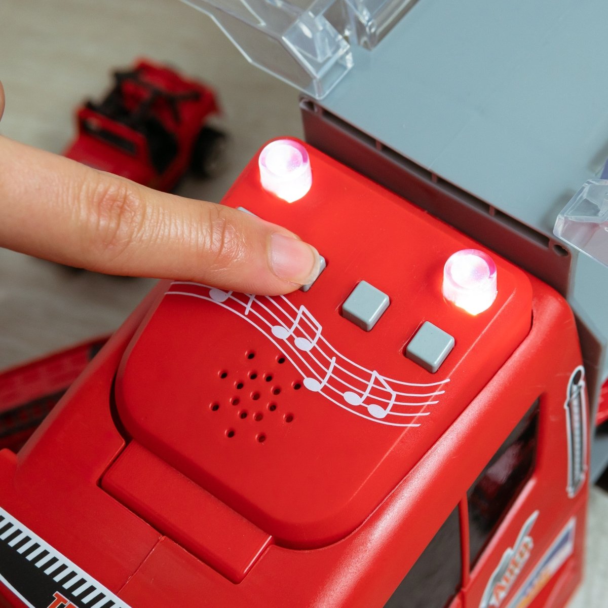 Jumbo Red Fire Truck Toy - PopFun