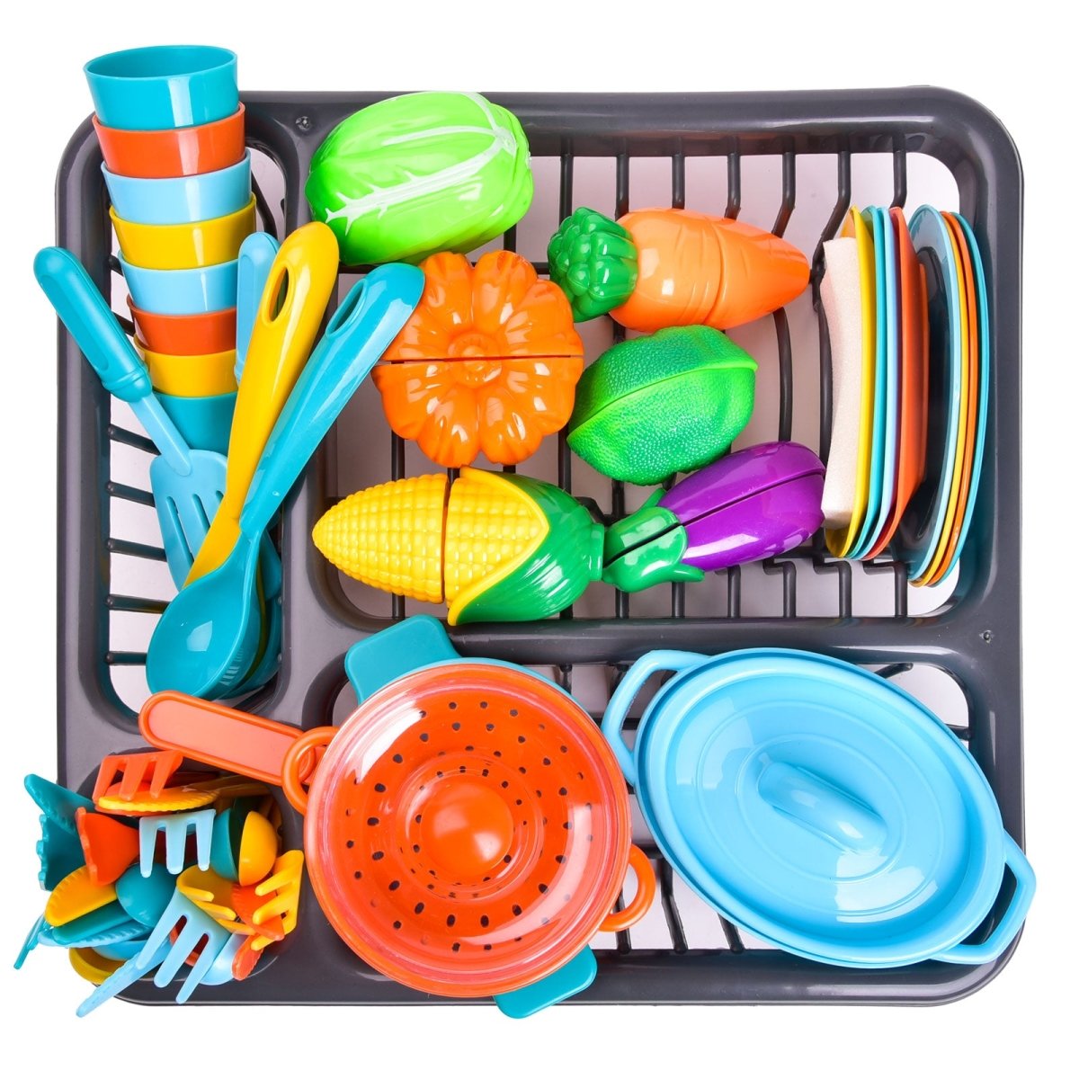 Kid Kitchenware Set l Grocery Playset for Toddlers l PopFun