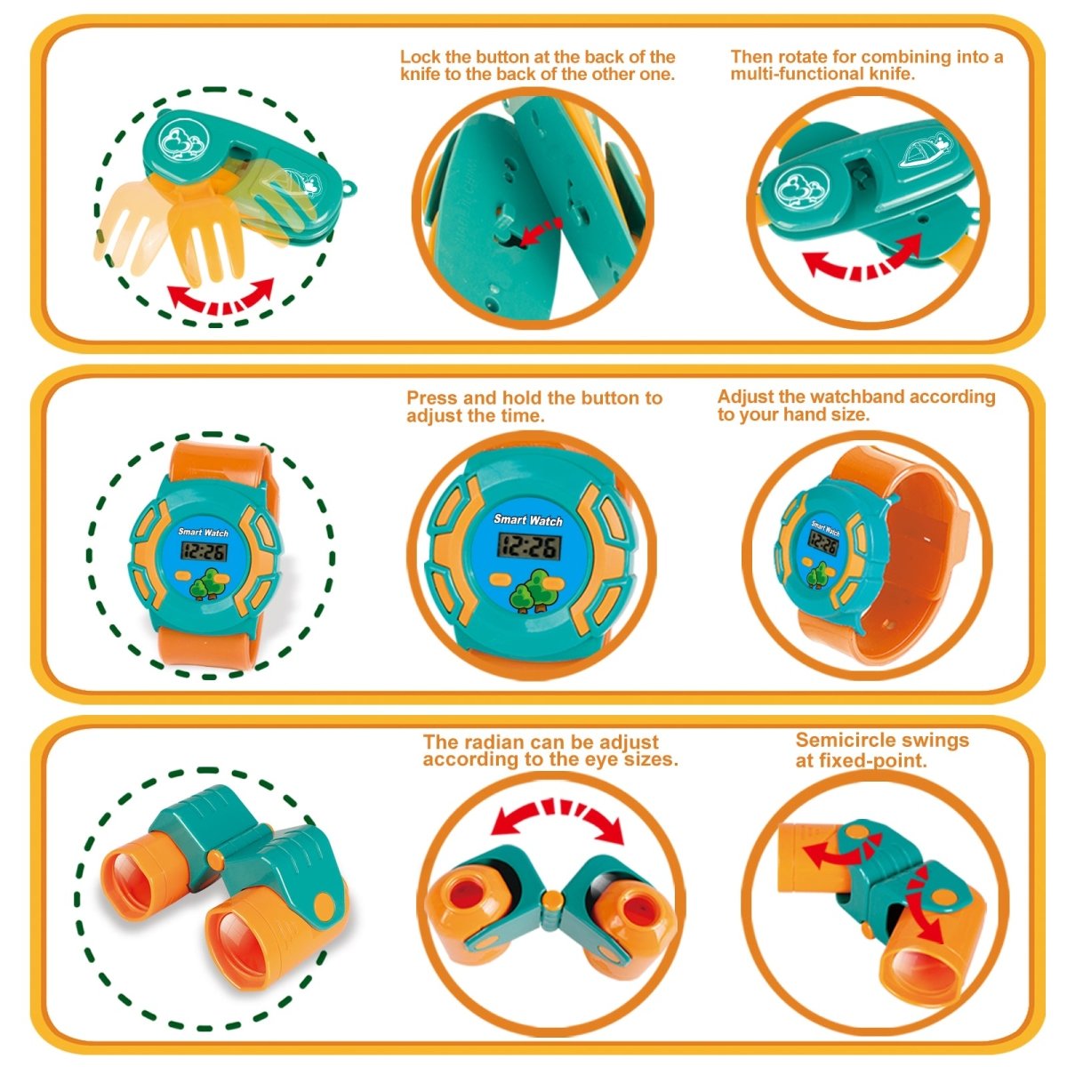 Kids Camping Play Tent with Accessories (35pcs) - PopFun