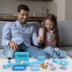 Kids Doctor Kit Pretend Play Set 17 Pcs - PopFun