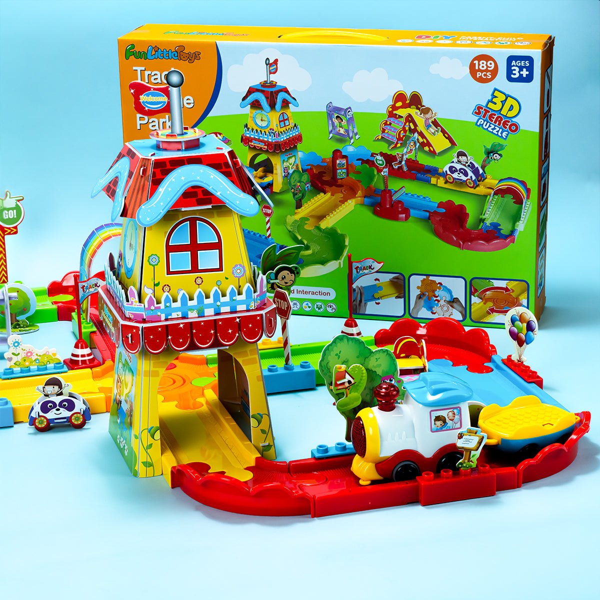 Kids Train Sets with Flexible Railway Build Sets - PopFun