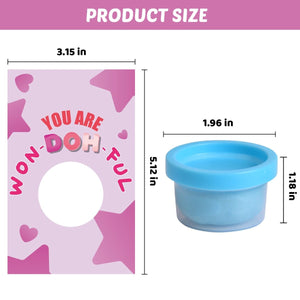 Kids Valentine Play dough Set with Cards (28pcs) - PopFun