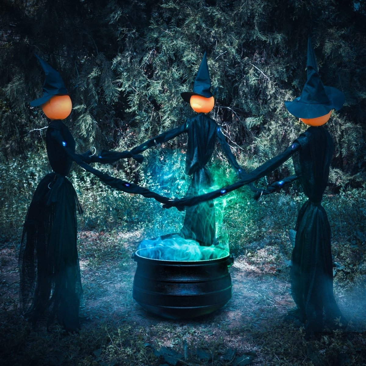 LED Hand Holding Halloween Witch Decor 3 pcs - Wholesale - PopFun