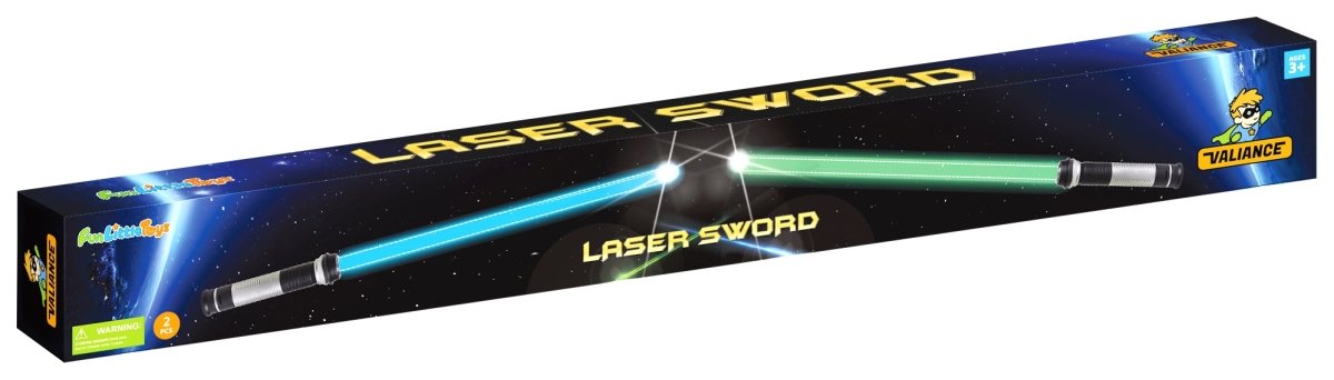 LED Light Up Laser Sword Toys 2-1 - PopFun