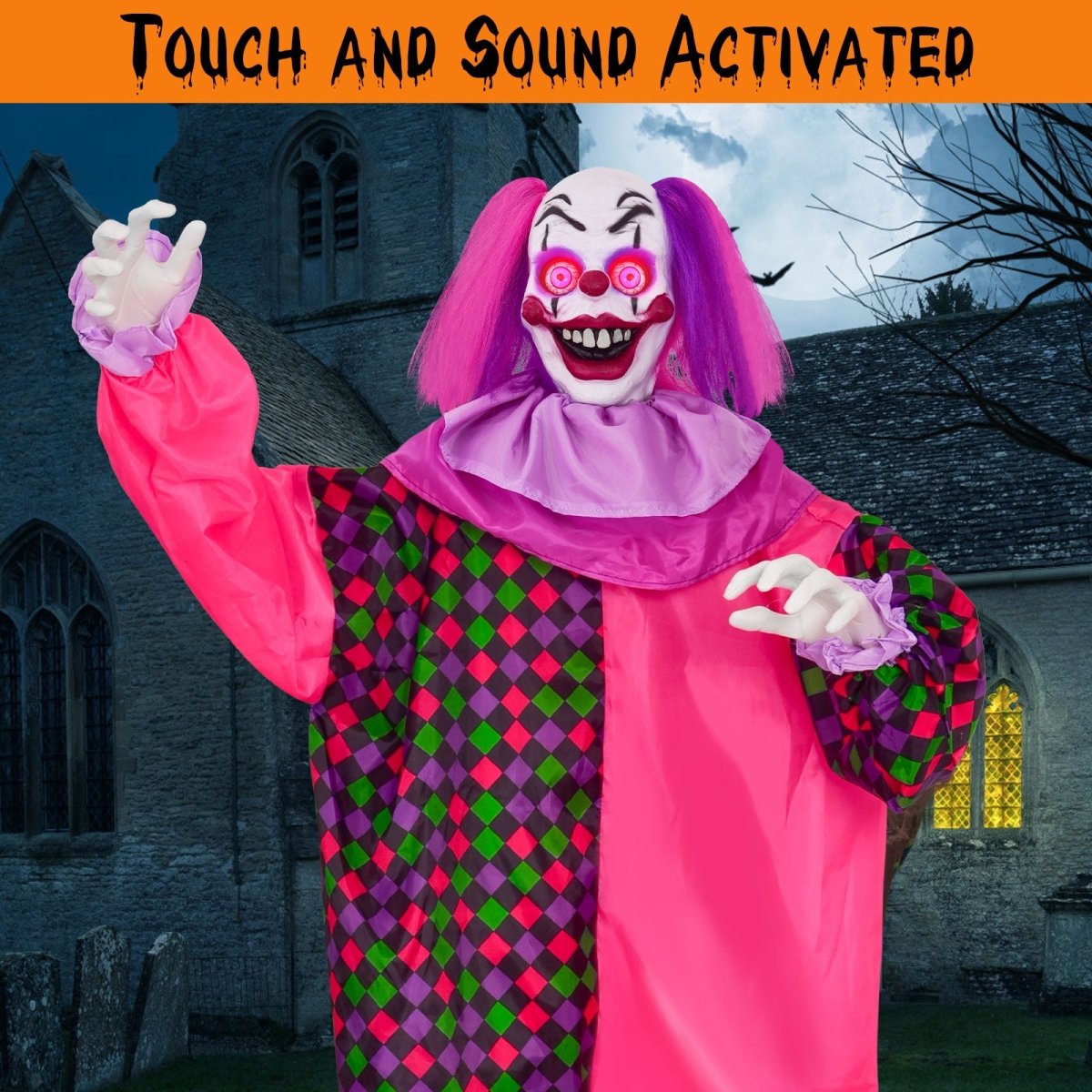 Life-sized Interactive Scary Clown - PopFun