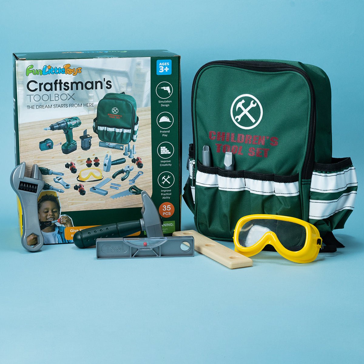 Little Handyman Tools Set, 35 pcs - PopFun