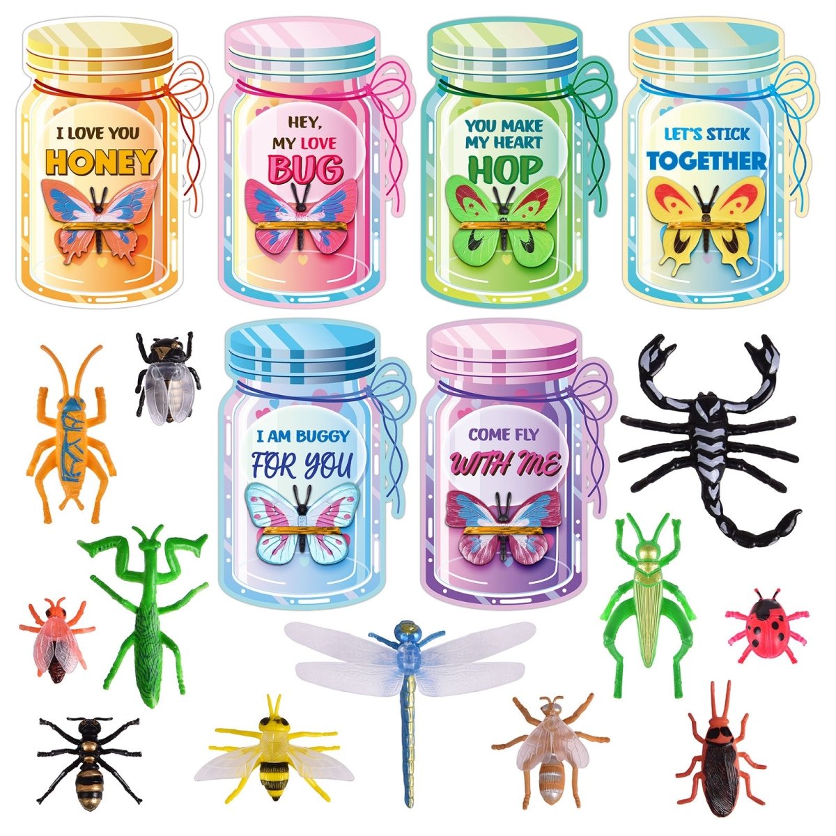 Love Bug Valentine's Day Cards for Kids 36 Pcs - PopFun