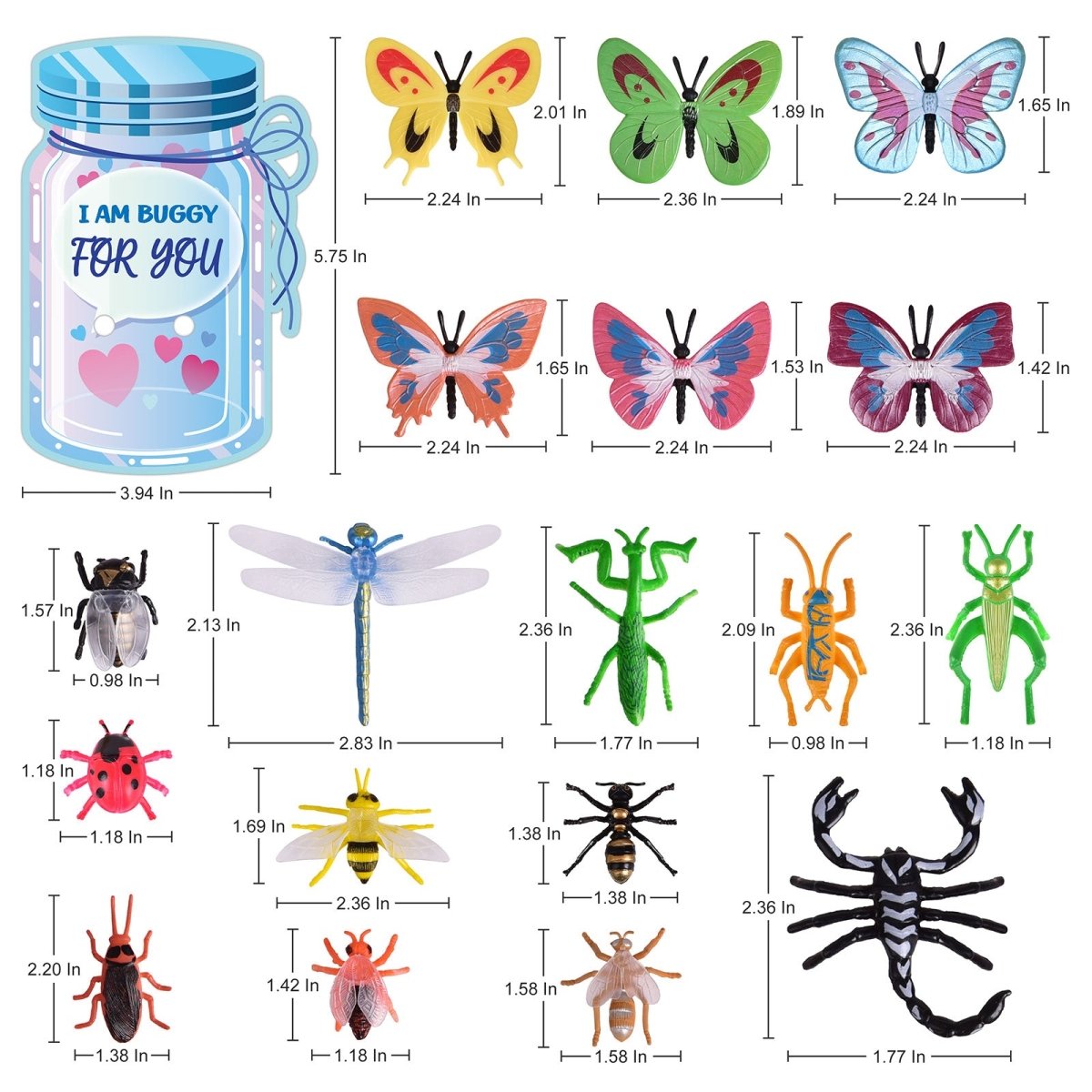 Love Bug Valentine's Day Cards for Kids (36pcs) - PopFun