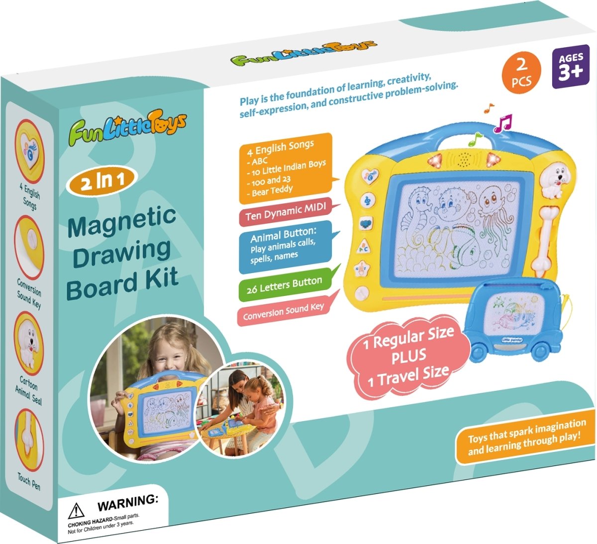 Magnetic Doodling Board with Sound - PopFun