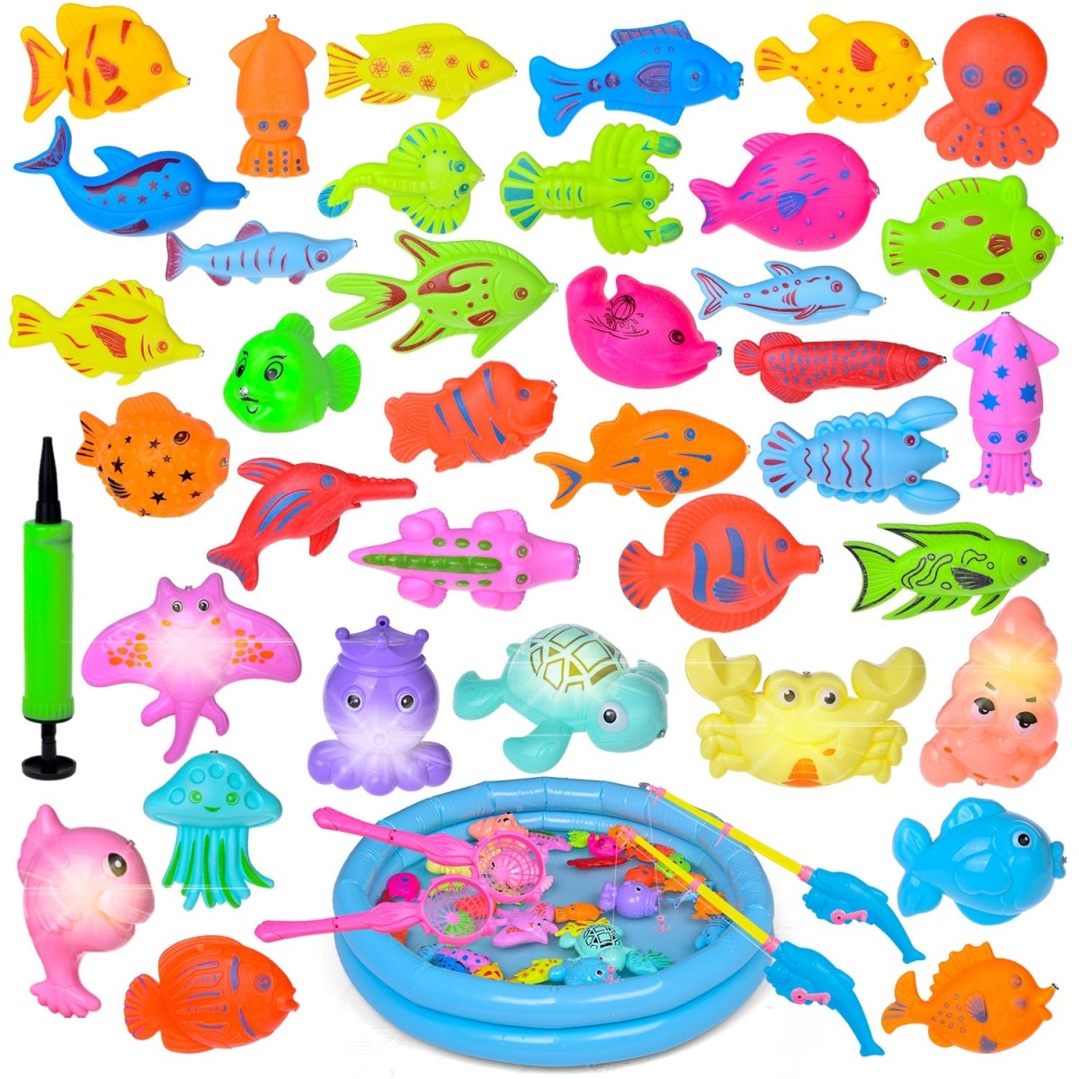 Magnetic Fishing Toys: 42 Pieces - PopFun