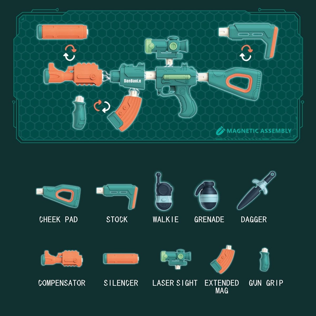 Magnetic Toy Gun for Kids - PopFun