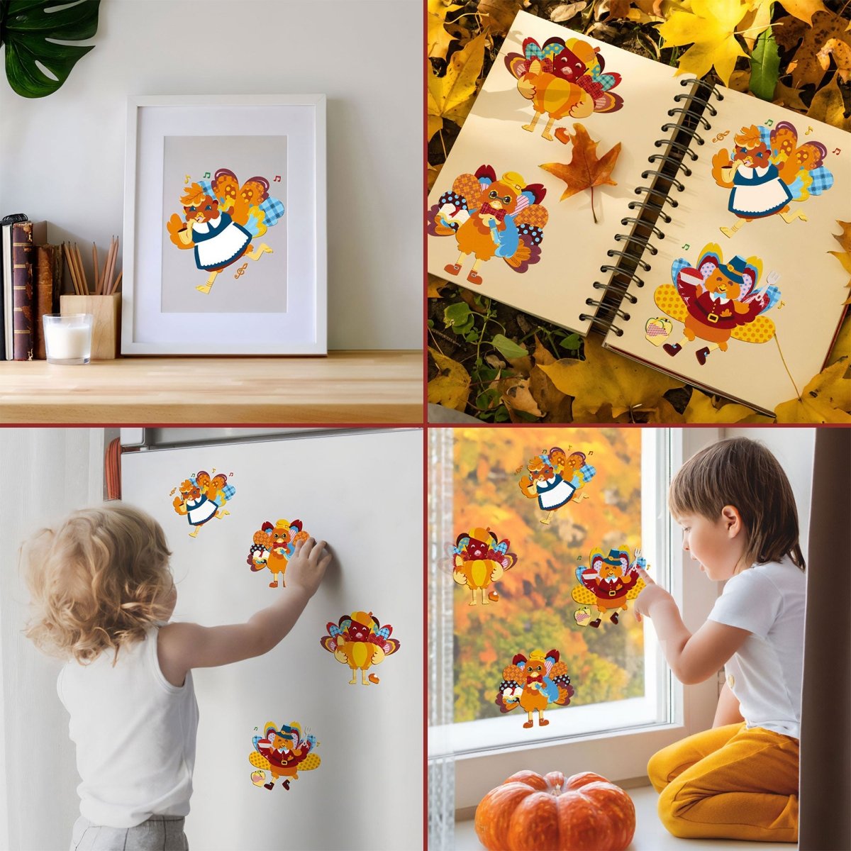 Make a Turkey Stickers 151 Pcs - PopFun